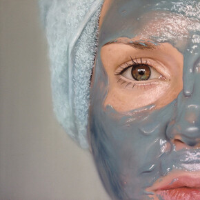 Oliver Jones, Untitled, 2015, pastel on paper, 47 x 47 cm