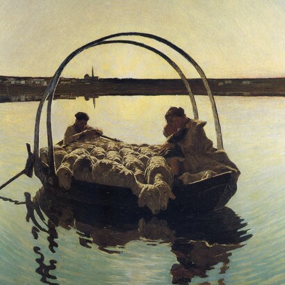 Giovanni Segantini, Ave Maria a trasbordo