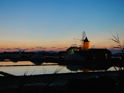 Sunset on Trapani Saline