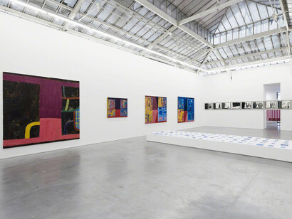 Pink road through forest. Courtesy of VNH Gallery