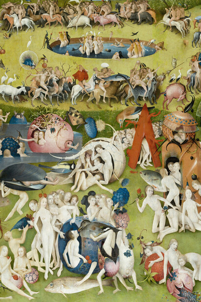 Hieronymus Bosch, El jardín de las delicias (detalle), entre 1490-1510