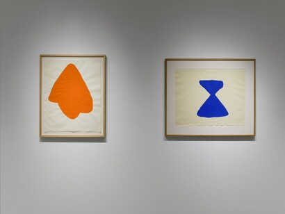 Joel Shapiro, Gouaches and reliefs 1978–83, exhibition view. Courtesy of Craig Starr Gallery