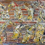 William Daniels, Untitled, 2013, Oil on board, 41 X 37 3/8 inches (104 X 95 cm)