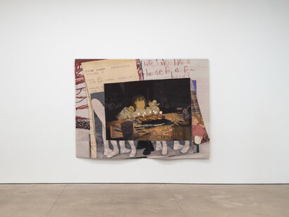 Erin M. Riley, Life looks like a house for a few hours, exhibition view. Courtesy of P·P·O·W