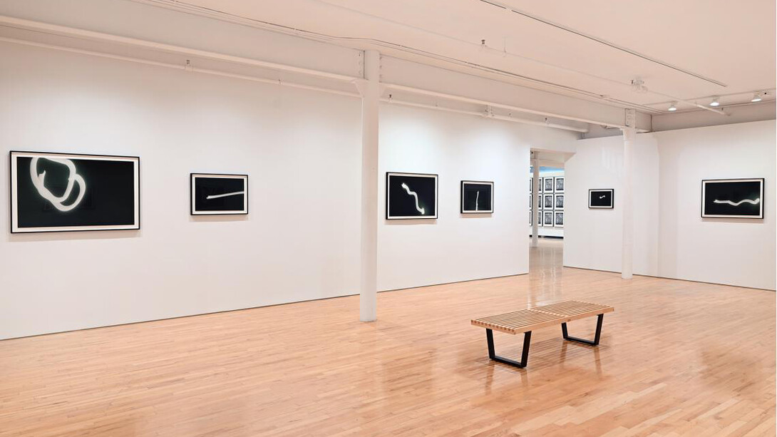 Tacita Dean, Eclipse drawings, exhibition view. Courtesy of Gemini G.E.L. at Joni Moisant Weyl 