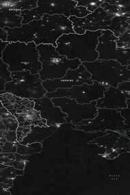 Satellite imagery shows reduction in light emitted from Ukraine amid power cuts 