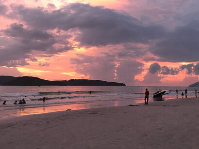Tramonto a Pantai Cenang 