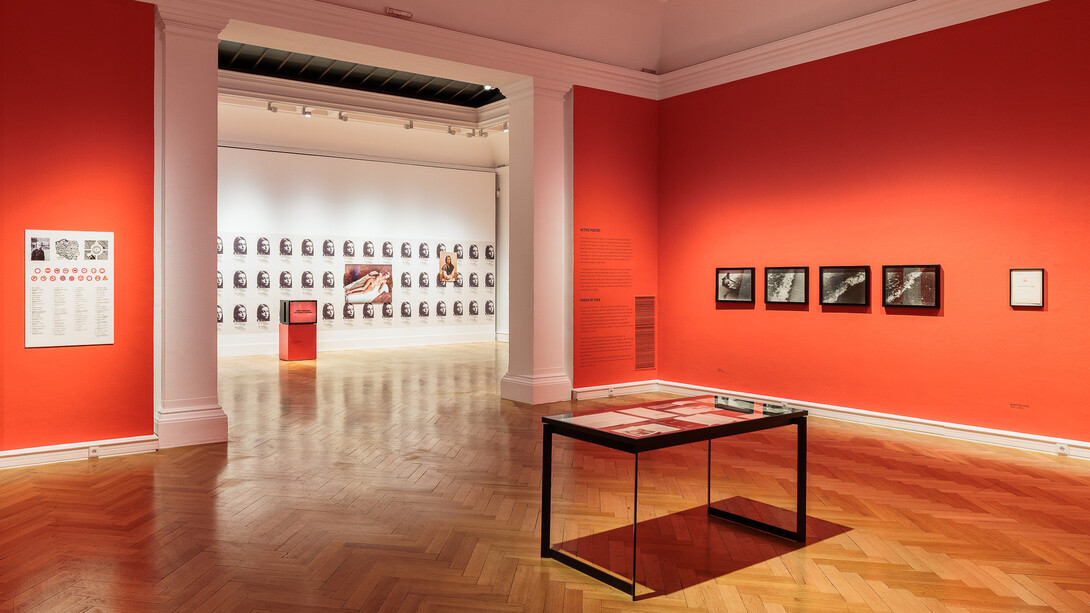 Ewa Partum, Conceptual exercises, exhibition view. Courtesy of Francisco Carolinum Linz