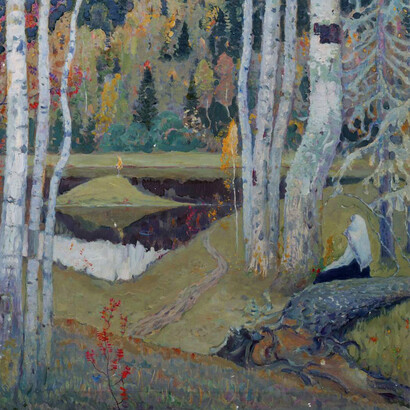 Mikhail Vasilyevich Nesterov, Paesaggio autunnale (1934)