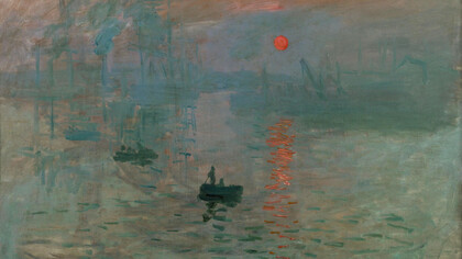 Claude Monet, Impressione, levar del sole, particolare