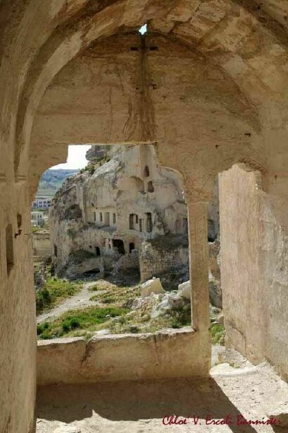 One of the old rock houses in Cappadocia