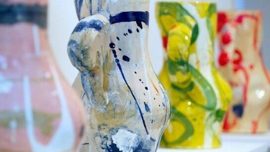 Philip Eglin, installation view of 'Nice Pair of Jugs' (2013), photo © Philip Sayer, courtesy of Marsden Woo Gallery