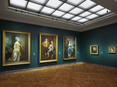 Gainsborough: the fashion of portraiture, exhibition view. Courtesy of the Frick Collection