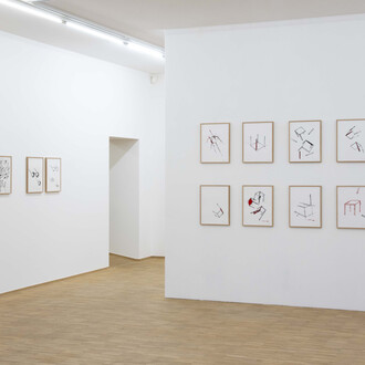 Robert Wilson, OEuvres sur papier, exhibition view. Courtesy of Nosbaum Reding