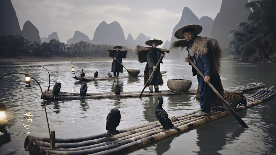 Jimmy Nelson, XXII 467 Yangshuo Cormorants, China, 2005. Courtesy of Atlas Gallery