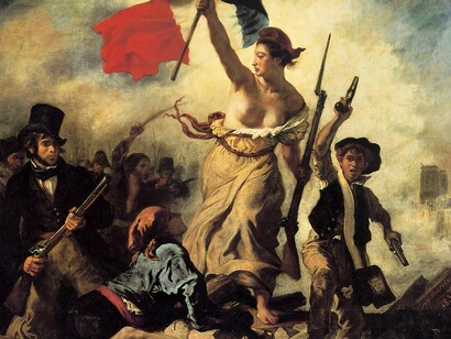 «La Libertad guiando al pueblo» (1830), Eugène Delacroix 