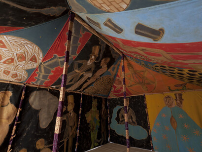 Francesco Clemente, Anima nomade, vista della mostra. Per gentile concessione del Palazzo delle Esposizioni