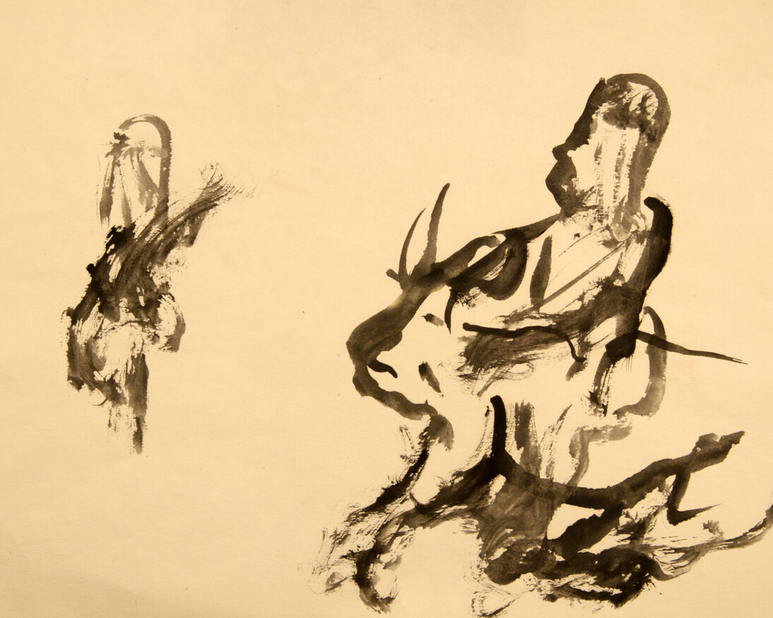 Jack Kerouac, Senza Titolo, N.D., China su carta, 21,7x28,5 cm