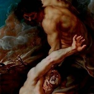 Caín matando a Abel según Rubens (1608-1609)