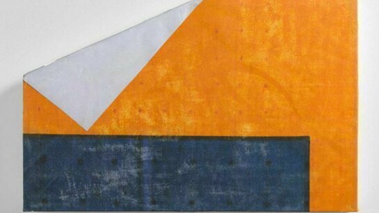 Jessica Mein, obra vinte e nove, 2013, acrylic medium on canvas and wood, 22.8 x 14.5 x 1.5 in. / 58 x 37 x 4 cm