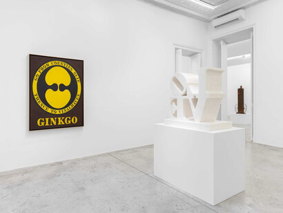 Robert Indiana, Alchemy, exhibition view. Courtesy of Almine Rech Gallery