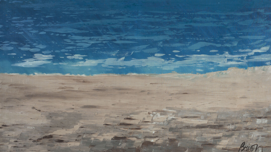 Brion Gysin, Sheltering sky (Sahara) (détail), 1958. Avec l'aimable autorisation du Musée d'Art Moderne de Paris