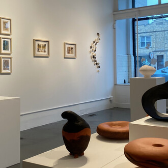 Pinar Aral and Mirentxu Ganzarain, Unearthing, exhibition view. Courtesy of SoNa Chicago Contemporary Art