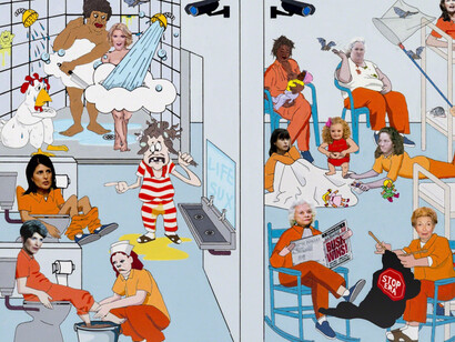 Chicken Little and the Culture of Fear, Exhibition view. Courtesy of Ronald Feldman Fine Arts