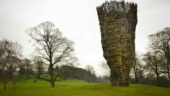 Ursula von Rydingsvard, Bowl with Lace, 2014,
Bronze, Courtesy the artist,  Galerie Lelong and YSP, Photo Jonty Wild