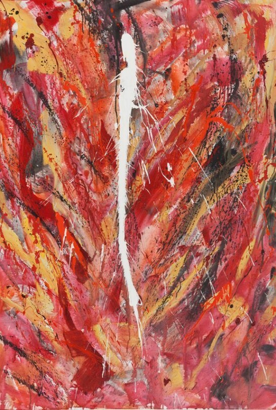Carla Rigato, Al di la di ogni logica, acrilico su tela, 100 x h 140, 2012