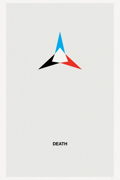 Franco Cervi, Death, 2014, serigrafia artistica a quattro colori su carta accoppiata con lastra di alluminio, 90 x 58 cm, Ed. di 5+ 1 p.a. 