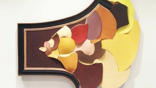 John F. Simon, Moment of Emergence, 2013, HDU, Flashe & Trupan, 45 ½ x 42 x 2 ¾ inches