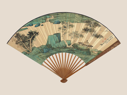 Zhang Daqian, Thatched pavilion at the riverbank, 1940. Courtesy of Hong Kong Museum of Art