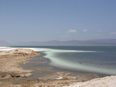 Lago Assal a155 metri sotto livello mare