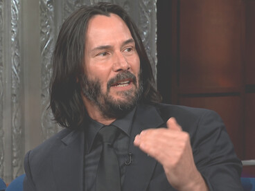Keanu Reeves reflects on life, death, and personal philosophy while answering “The Colbert Questionert” with Stephen Colbert