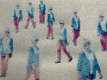 Peik Larsen, Field walking (detail), 2015. Courtesy of Freight and Volume Gallery