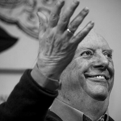 Dario Fo a Milano nel 2010
