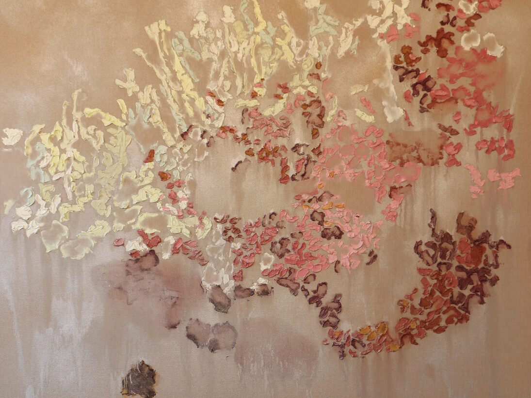 Brendan Stuart Burns, Swell, 2014, Oil and wax on linen canvas, 160 x 200 cm © the artist, courtesy of Osborne Samuel