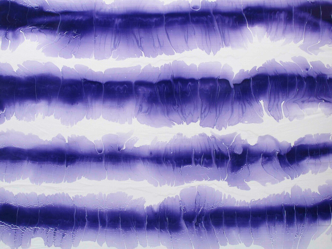 François Fries, Paysages glissants (detail), 2014, acrylique sur toile, 93 x 114 cm