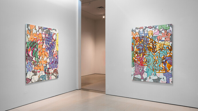 Bo Joseph, Daedalus ciphers, exhibition view. Courtesy of McClain Gallery