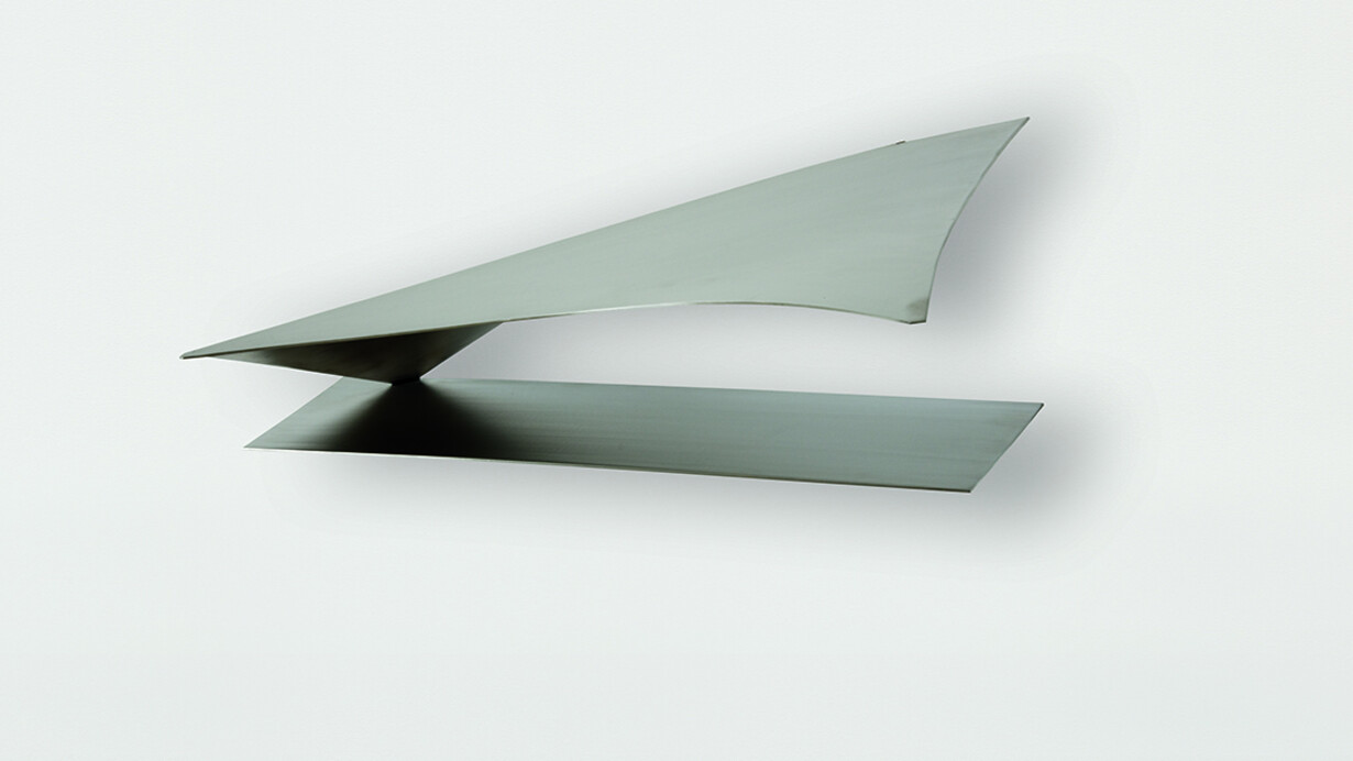 Iole de Freitas Untitled 2017 stainless steel 31 x 70 x 24 cm