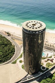 A view from one of the beautiful locations in hotel Nacional in São Conrado, in Rio de Janeiro, Brazil