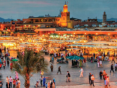 Jemaâ El Fna Place in Marrakech
