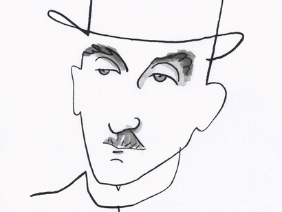 Henri-Louis Bergson en un dibujo de Micael Queirós