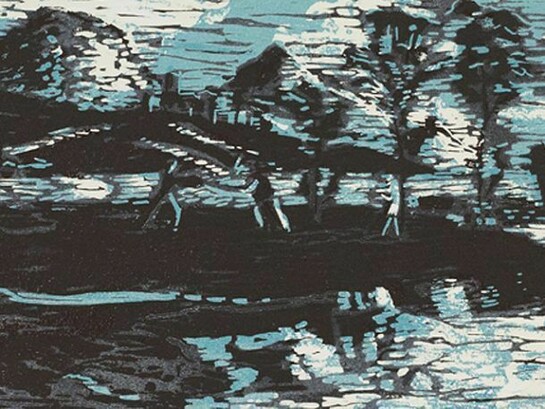 Jane Joseph, Of Strange Lands and People, 2006, linocut E