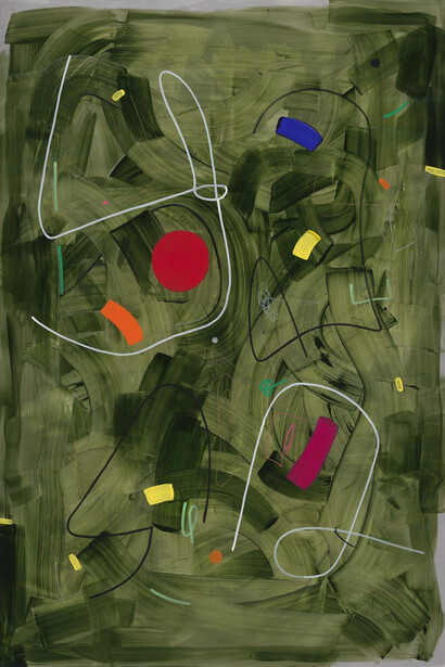 Maria Jose Benvenuto, Green foliage, 2023. Courtesy of Leila Heller Gallery