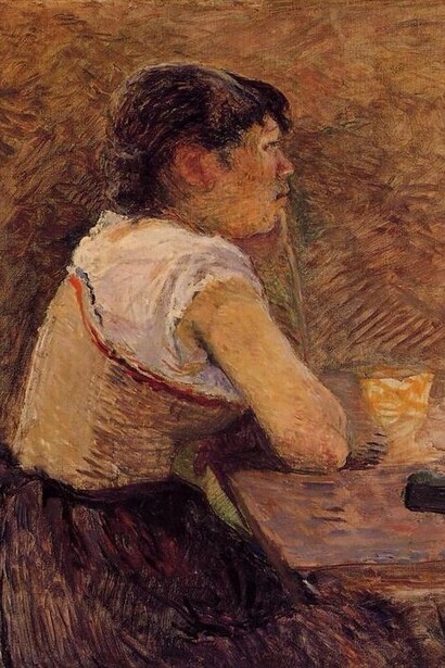 «Bebedora de absenta» (1886), Toulouse-Lautrec 