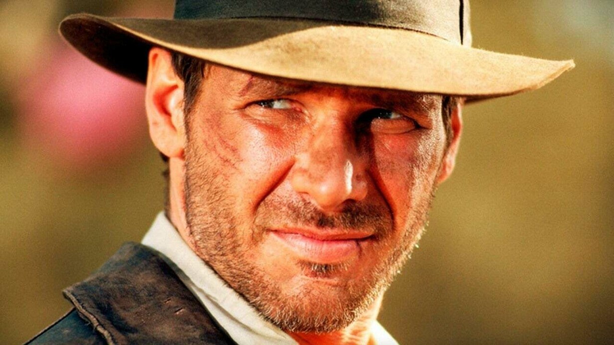 Harrison Ford interpretando Indiana Jones