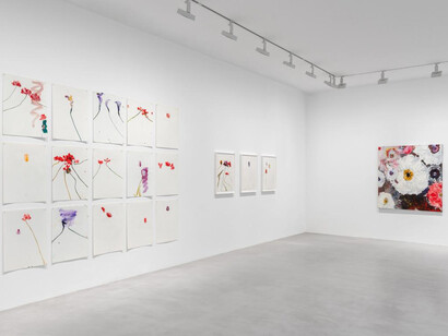 Raymond Saunders, Déménagement, exhibition view. Courtesy of David Zwirner Gallery