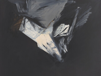 Jay DeFeo, Untitled (Samurai series) (detail), 1986. Courtesy of Marc Selwyn Fine Art